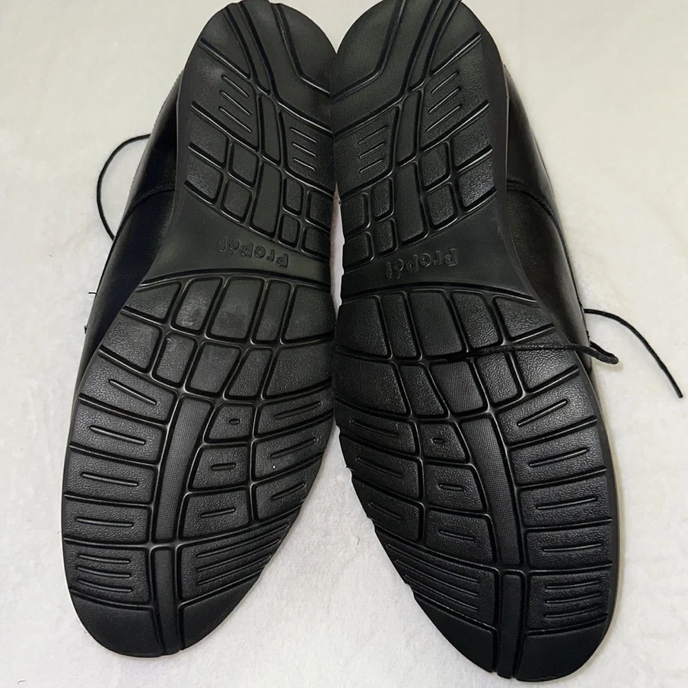 Propet Ortholite Black Oxford Leather Shoe 15XX NWOT
